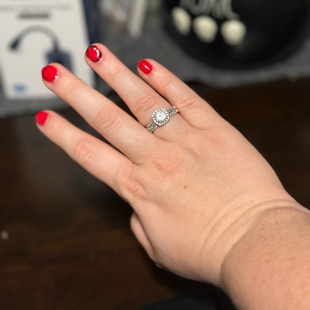 Sterling Silver Cubic Zirconia Ring set